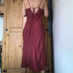 Frenchy Tie Backless Draped Cami Dress